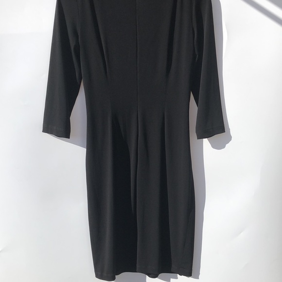 David Meister quarter sleeve ruched dress - Picture 8 of 10